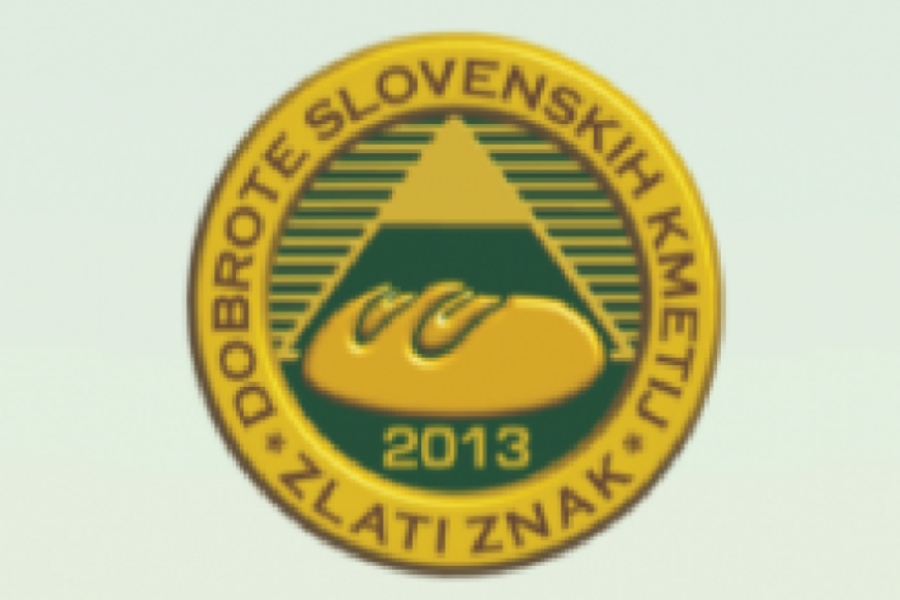 Prodnik Inn Gold Award Delicacies of Slovenian Farms 2013